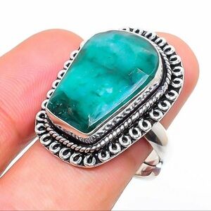 NWOT 3 piece sterling silver emerald set